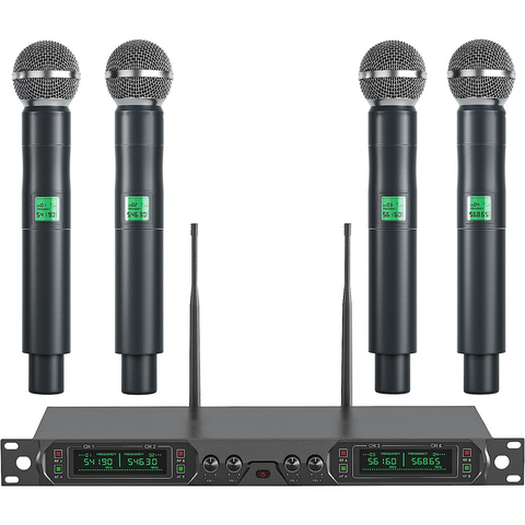New UHF Quad Wireless Microphone system