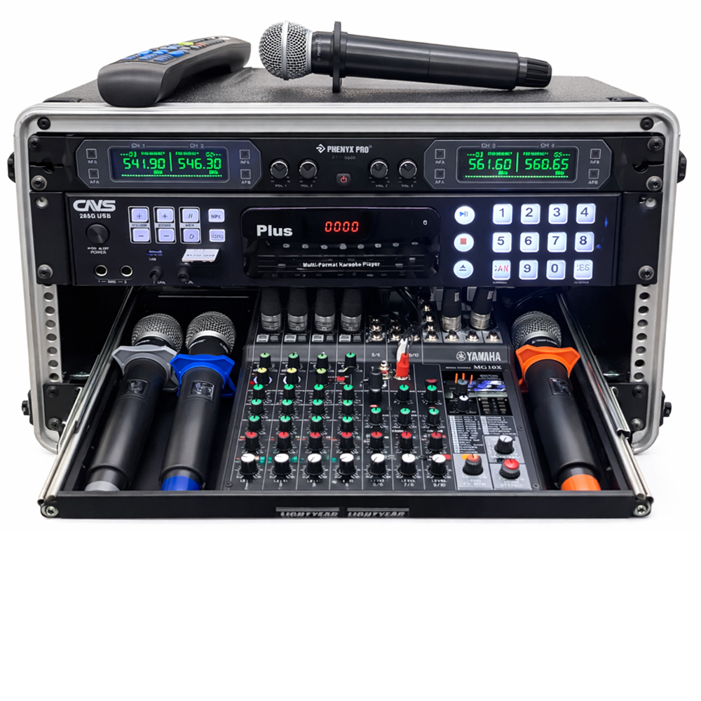 Karaki Rack Best Karaoke Machine Racked System Cavs205G Plus With Tablet, Yamaha ...