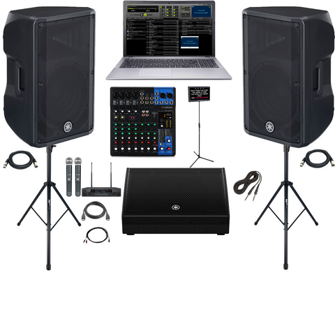 Yamaha Karaoke Laptop System With Powered monitor and Free Karaoke songs