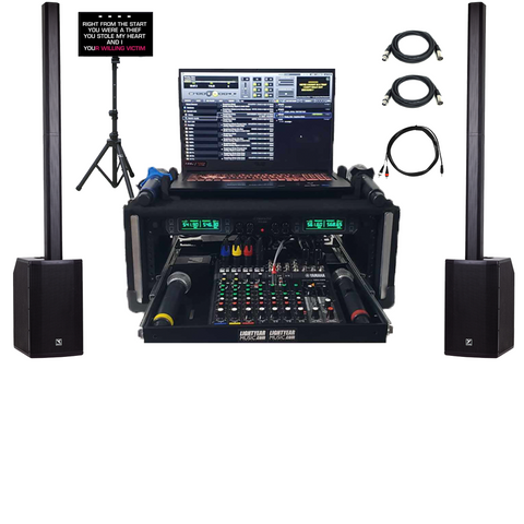 Yorkville YXL Tower12 Professional Karaoke and DJ System with Bluetooth Racked with Free Karaoke Songs