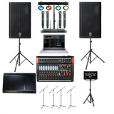 Professional Laptop Karaoke System, Yamaha DBR12 Speakers, Bluetooth, Recording