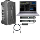 New Wireless Laptop Karaoke System with Battery Powered NUX Speaker and FREE Karaoke Songs