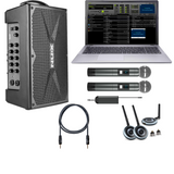 New Wireless Laptop Karaoke System with Battery Powered NUX Speaker and FREE Karaoke Songs