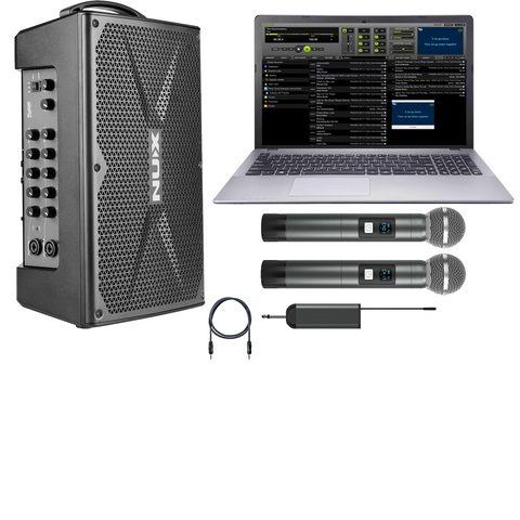 New Wireless Laptop Karaoke System with Battery Powered NUX Speaker and FREE Karaoke Songs
