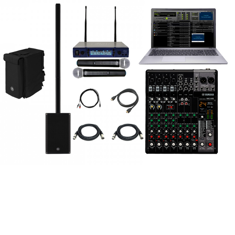 New Yamaha Karaoke System With Yamaha DXL 1K, Laptop, Wireless Mics and Free Music