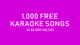 High-End, Professional, Digital Karaoke, Bluetooth Karaoke System | 1,000 FREE Karaoke Songs