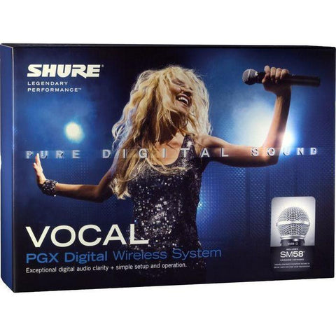 Shure PGX Digital Handheld Wireless Mic System with SM 58A Handheld Mic