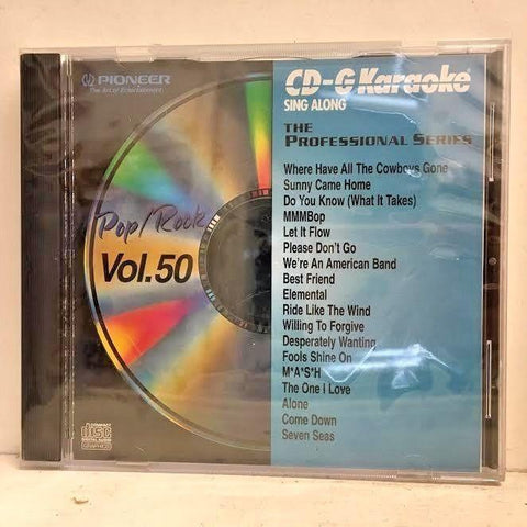 PIONEER KARAOKE CD+G SING ALONG THE PROFESSIONAL SERIES POP/ROCK VOL 50
