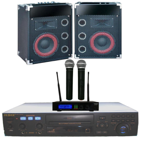 Karaoke System, Cavs 205G Karaoke machine, Wireless Mics Bluetooth speakers