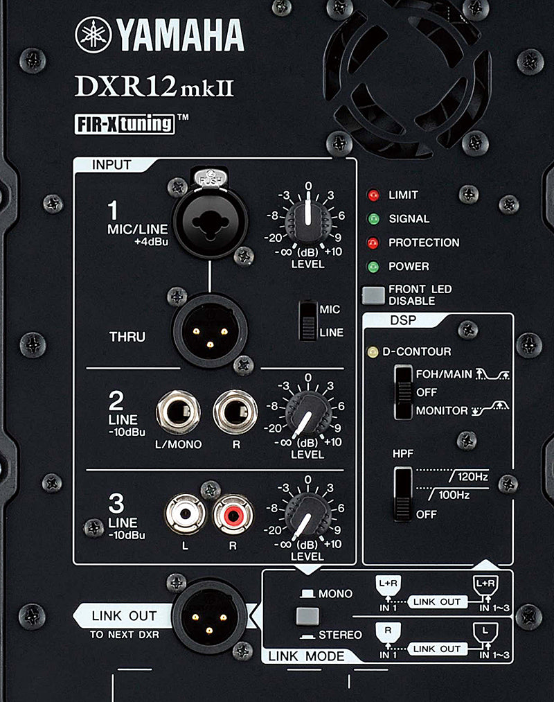 Yamaha DXR12 Mkii Rental - (Single) 12 1100W 2-Way Active Loudspeaker -  Canal Sound & Light