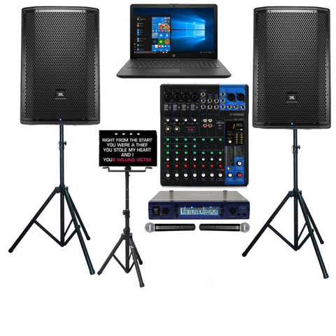 JBL Professional Karaoke System, Laptop Karaoke System, JBL EON Powered Speakers