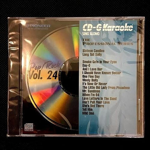 PIONEER KARAOKE CD+G SING ALONG THE PROFESSIONAL SERIES POP/ROCK VOL 24
