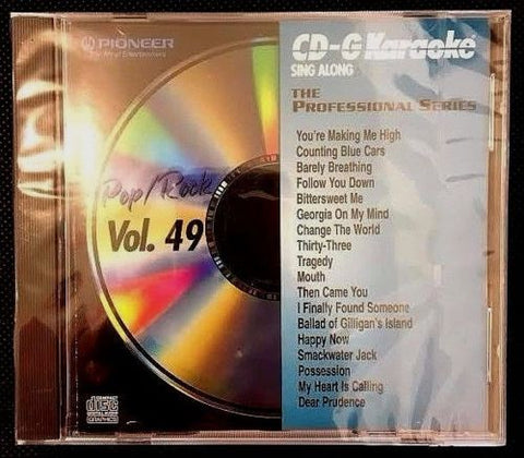PIONEER KARAOKE CD+G SING ALONG THE PROFESSIONAL SERIES POP/ROCK VOL 49